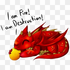 Am Fire I Am Destruction - Tiny Dragon One Gold Coin, HD Png Download - destruction png