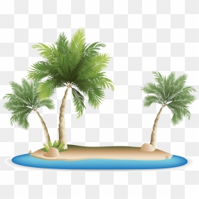 Palm Islands Tropical Islands Resort Clip Art - Palm Tree Png Beach, Transparent Png - palm tree clip art png