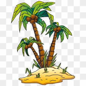 Palm Tree Clipart, HD Png Download - palm tree clip art png