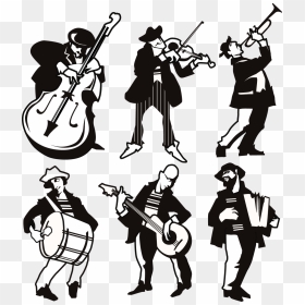 Different Musicians Silhouette Png - Figuras De Musicos, Transparent Png - singer silhouette png