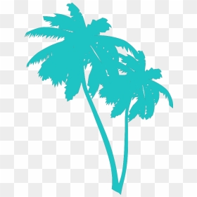 Vaporwave Palm Tree Png, Transparent Png - palm tree clip art png