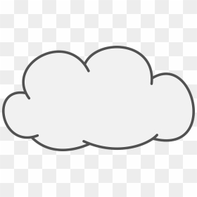 Cloud Clip Art Black Background, HD Png Download - nuvem png