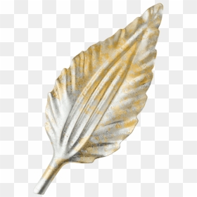 Silver & Gold Leaf - Transparent Gold Leaf, HD Png Download - gold leaf png