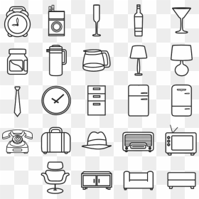 Retro Icon Set - Icons For Items Png, Transparent Png - radio button png