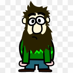 Señor Con Barba - Cartoon Man With Beard, HD Png Download - barba png