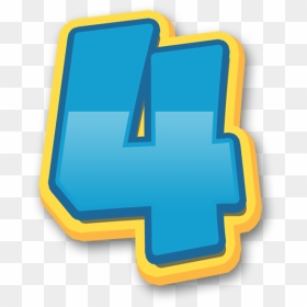 Paw Patrol Number 4, HD Png Download - numeros png