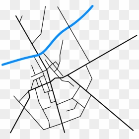 Road Map Svg Clip Arts - City Vector Road Map, HD Png Download - road vector png