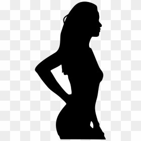 Silhouette Girl Vector Png, Transparent Png - girl icon png