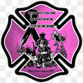 Breast Cancer Awareness Fire Decal - Cuerpo De Bomberos De Queilen, HD Png Download - maltese cross png