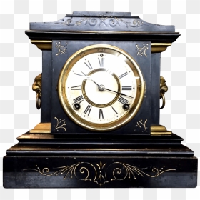 Antique Mantel Clock - Mantel Clock Png, Transparent Png - vintage clock png