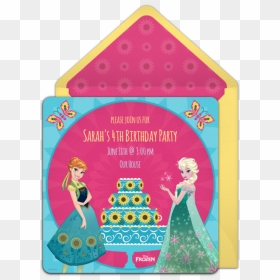 Frozen Fever 1st Birthday Invitation, HD Png Download - frozen fever png
