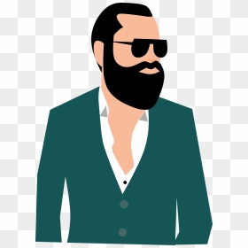 Man Beard Clip Art, HD Png Download - barba png