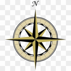 Compass With Just North, HD Png Download - map compass png