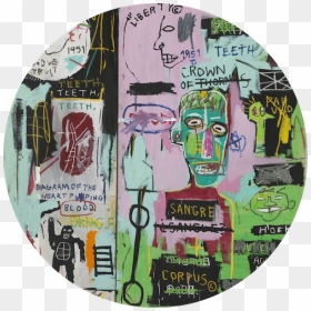 Jean Michel Basquiat In Italian 1983, HD Png Download - basquiat crown png