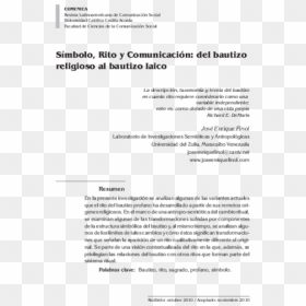 Document, HD Png Download - bautizo png