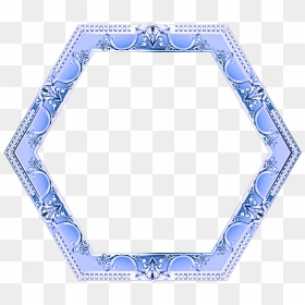 #frame #marco #hexagon #hexagono #hexágono #border - Ornament, HD Png Download - ornamentos png