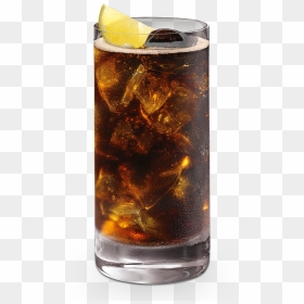 Bacardí Limón And Cola Best Rum Drinks, Rum Cocktail - Coca Cola Glass Png, Transparent Png - long island iced tea png