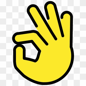 Ok Hand Emoji Clipart - Portable Network Graphics, HD Png Download - ok hand sign png
