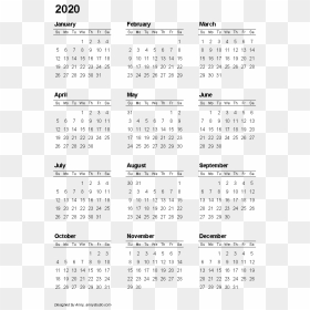 2020 Calendar Png Clipart - 2010 2011, Transparent Png - calendar clipart png