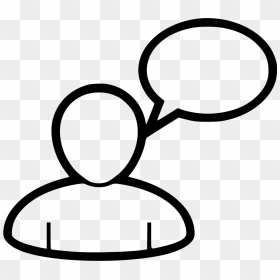 Person Talking - Transparent Talking Person Icon, HD Png Download - person talking png