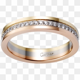 Wedding Ring Clipart Png - Diamond Trinity Band Cartier, Transparent Png - wedding ring clipart png