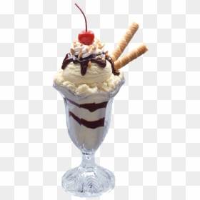Ice Cream Sundae Png, Transparent Png - tall pine tree silhouette png