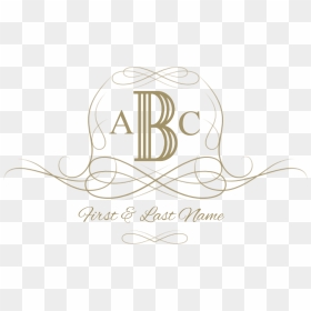 Free Customizable Monogram Frames And Borders Graphic - Calligraphy, HD Png Download - monogram png