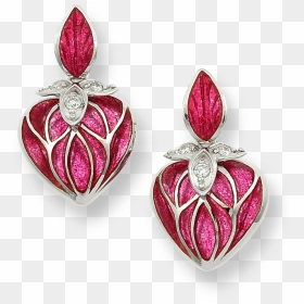 Red Earrings Png Transparent, Png Download - red diamond png