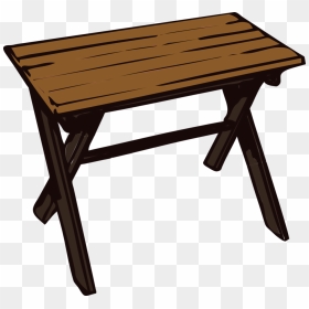 Small Wood Table Clip Art - Table Clip Art, HD Png Download - table clipart png