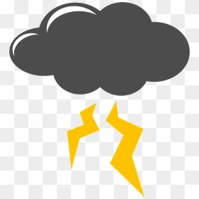 Dark Clouds Lightning Clipart, HD Png Download - lightning .png