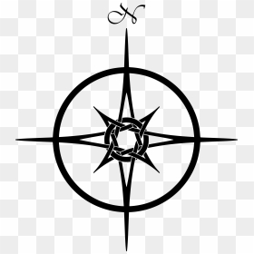 Transparent Simple Compass Png - Cross Aim In Sight, Png Download - map compass png