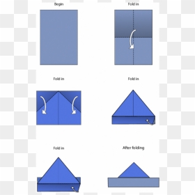 Easy Origami Instructions Boat, HD Png Download - paper boat png