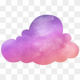 #pink #cloud #watercolour #watercolor #ftestickers - Pink Cloud Watercolor Png, Transparent Png - pink cloud png
