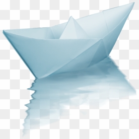 Water Paper Boat Swim Ftestickers - Paper, HD Png Download - paper boat png