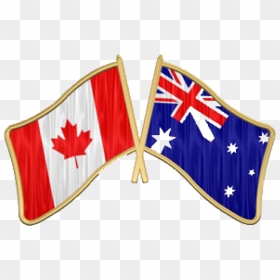 Australia And Canada Flags, HD Png Download - australian flag png