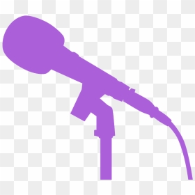 Microphone Png, Transparent Png - microphone silhouette png