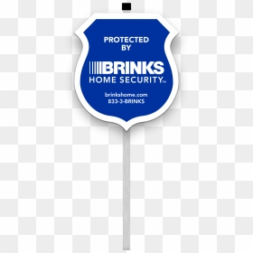 Protected By Brinks Home Security Yard Sign - Logo Brinks Home Security, HD Png Download - house symbol png