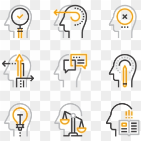 Icon Brain Process Flow, HD Png Download - brain vector png