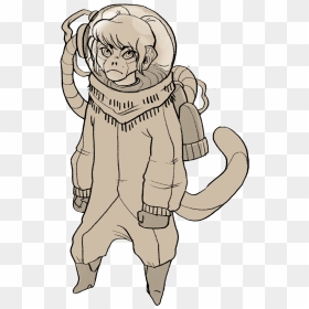Monkey Full Outfit For Portfolio - Sketch, HD Png Download - portfolio png