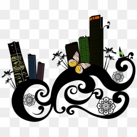 Vector Graphics, HD Png Download - city vector png