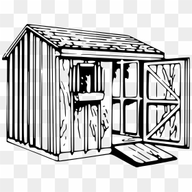 Shed Clip Arts - Shed Black And White, HD Png Download - shed png