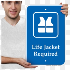 Life Jacket Required, Safety Vests Symbol Sign - Life Jacket Required Sign, HD Png Download - male sign png