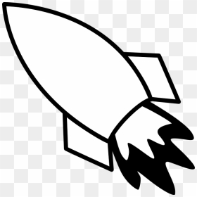 Rocket Black And White, HD Png Download - rocket fire png