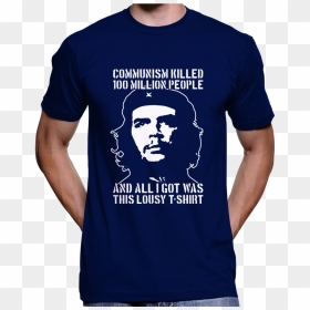 Anti Communist Che Guevara T-shirt / Hoodie - 2001 A Space Odyssey T Shirts Uk, HD Png Download - che guevara png