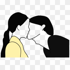 Pareja Beso Png Clipart , Png Download - Kiss Me Hot Cartoon, Transparent Png - beso png