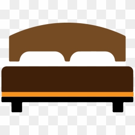 Transparent Bed Top View Png - Bed Front View Clipart Png, Png Download - bed clipart png