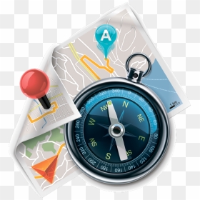 Transparent Map Compass Png - Transparent Background Compass Png Hd, Png Download - map compass png