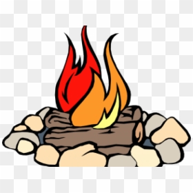 Clip Art Camp Fire - Camping Fire Clipart, HD Png Download - fire line png