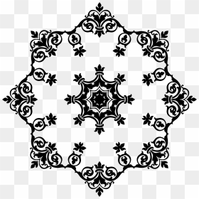 Damask Ornament 2 Clip Arts - Summer Icon Black And White, HD Png Download - damask png
