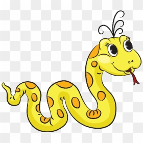 Cute Cartoon Snake Drawing, HD Png Download - snake cartoon png